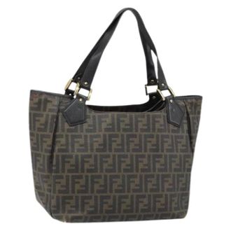 Fendi Pre-owned Tote Bags, female, Brown, Size: ONE SIZE Pre-owned Vintage Tote Bag