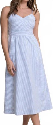 Southern Tide Cami Seersucker Dress In Ocean Channel
