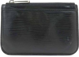Louis Vuitton Epi Black Epi Leather Coin Purse/Coin Case (Pre-Owned)