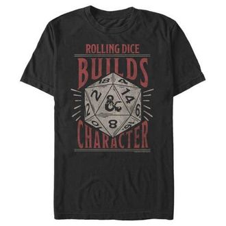 Dungeons & Dragons Mens Dungeons & Dragons Rolling Dice Builds Character Graphic T-Shirt in Black at Nordstrom, Size Xxx-Large