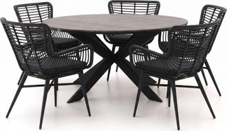 Intenso Furniture Intenso Asti/Fidenza &oslash;149cm dining tuinset 6-delig