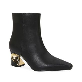Ninety Union Metal Heel Bootie in Black at Nordstrom, Size 10