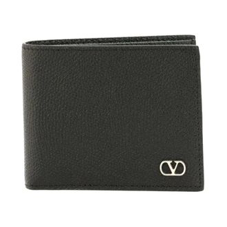 Valentino Wallets & Cardholders, male, Black, Size: ONE SIZE V Logo Signature Billfold Wallet Only Card