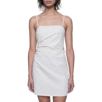 Rebecca Minkoff Riley Pleated Embellished Minidress in Chalk at Nordstrom Rack, Size 4