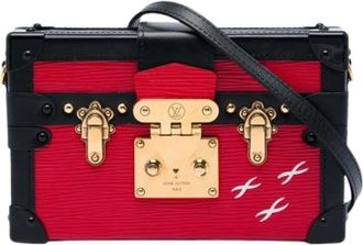Louis Vuitton Pre-owned Petite Malle - Dames - Vintage Schoudertas - Rood - ONE Size - Leer - Vintage
