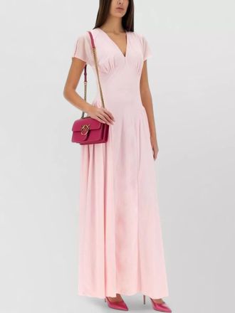 Rotate draped maxi dress