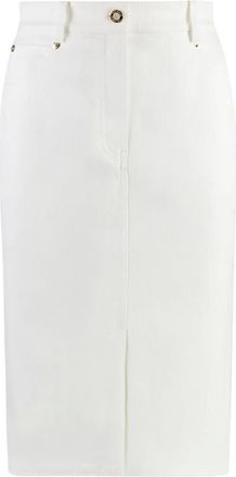 St. John Gonna midi sartoriale denim - Bianco