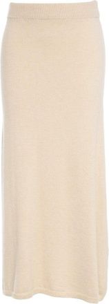 Peuterey Midi-Length Ribbed Waistband Skirt In 100% Wool
