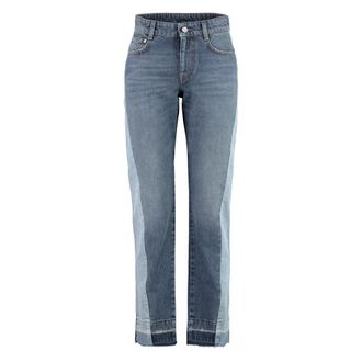 Stella McCartney Jeans, Dames, Blauw, W26, Katoen, 5-pocket straight-leg jeans