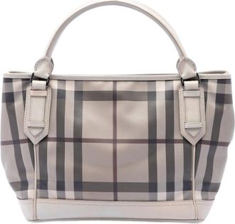 Burberry Pre-owned Burberry Smoke Check Coated Canvas Tote Ladies PRWXXIND2HJ6P1X6