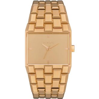 Nixon Ticket Quartz Gold Dial Ladies Watch A1262-502