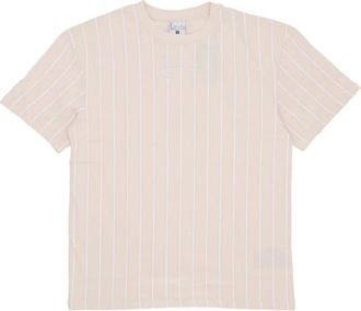 Karl Kani T-Shirts, male, Beige, Size: S Essential Pinstripe Tee T-shirt