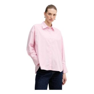 Barbour Overhemden, Dames, Roze, L, Katoen, Rosie Gestreept Shirt