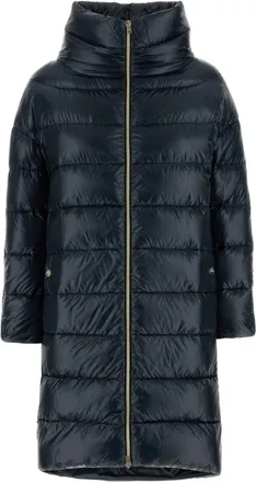 Herno Navy Blue Nylon Matilde Down Jacket