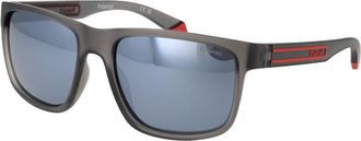 Polaroid Grijze Plastic Zonnebril