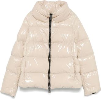 Herno Beige Glossy Puffer Jacket