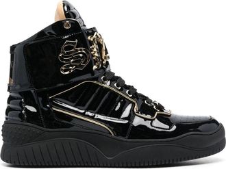 Philipp Plein x Snoop Dogg PLEINDOGG sneakers - unisex - Calf Leather/Calf Leather/Sheepskin/Zinc/Rubber/Polyester - 41 - Black