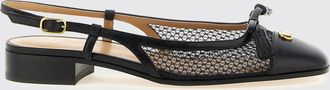 Valentino Garavani Ballerina Valet Du Roi in pelle e nylon a rete