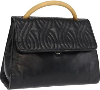Fendi Pre-owned Handbags, female, Black, Size: ONE SIZE Pre-owned Vintage Leather Handbag