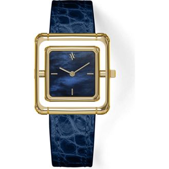 Vanna Umbra Aurora Pearl Watch in Blue Pearl-Gold at Nordstrom