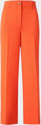 Akris Chiara Cotton Seersucker Wide-Leg Pants