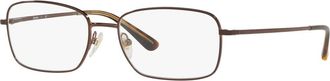 Sferoflex 54mm Rectangle optical glasses in Brown at Nordstrom