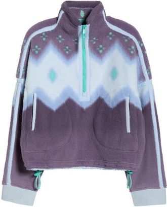 Free People Mountain High Quarter Zip in Soft Glow Graphite at Nordstrom, Size X-Small