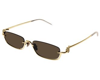 Gucci Brown Rectangular Unisex Sunglasses GG1278S 001 55
