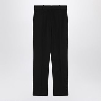 Jacquemus Black Trousers In Cotton Blend