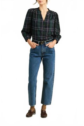 Trovata Maisey Blouse In Windsor Plaid