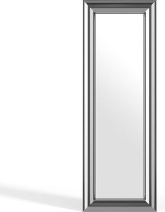 Vente-Unique Espejo mural rectangular met&aacute;lico - An. 60 x Alt. 170 cm - Cromado - BORAYA