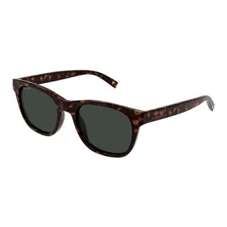 Gucci Zonnebril - Heren - Zonnebrillen - Bruin - 54 MM - Nylon - Accessoires