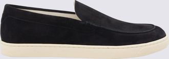 Brunello Cucinelli Navy Leather Sneakers