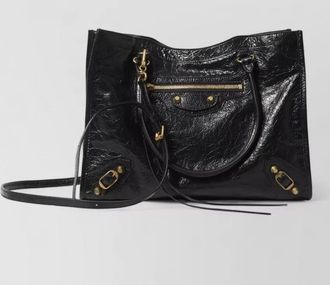 Balenciaga city small tote bag arena leather