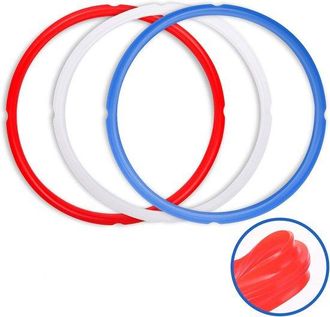 OEM Adecuado Anillos Sellado Instant Pot 6 Rojo, Azul Transparente, Edici&oacute;n Dulce Salada, 3 Sellos Silicona Grado Alimenticio Instant Pot 6 Litros