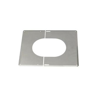 TEN Piastra di finitura in acciaio inox TEN 482323 per soffitti inclinati da 30&deg; a 45&deg; D230mm