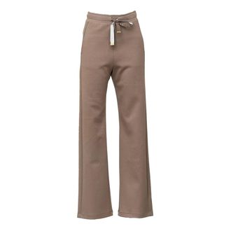 Max Mara Broeken, Dames, Beige, XS, Katoen, Trainingsbroeken