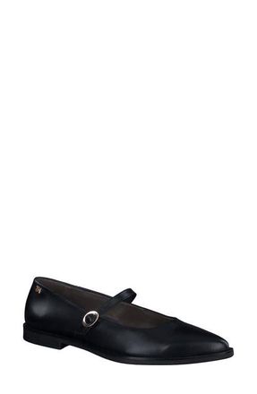 Paul Green Carla Mary Jane Flat in Black Softnappa at Nordstrom, Size 10.5Us