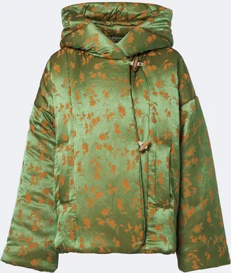 Dries Van Noten Floral puffer jacket