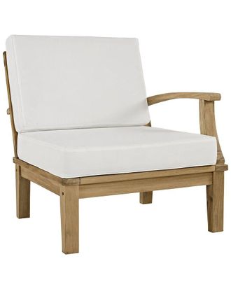 ModWay Discontinued Modway Marina Outdoor Patio Premium Grade A Teak Wood Left-Facing Sofa