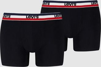 Levi's Repeat Logo Boxer Brief 2 pack - Hombre - 2XL - Negro / Black