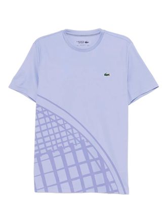 Lacoste logo-appliqué performance T-Shirt - Blue