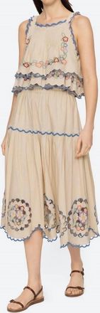 Sea New York Melinda Midi Skirt In Ecru