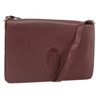 Cartier Pre-owned Vintage Leren Schoudertas - Dames - Vintage Schoudertas - Rood - ONE Size - Leer - Vintage