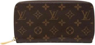Louis Vuitton Pre-owned Vintage Monogram Zip Around Portemonnee - Dames - Vintage Accessoires - Bruin - ONE Size - Vintage