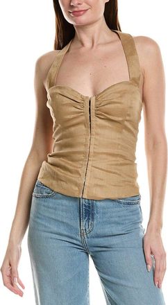 Bardot Rixton Linen Halter Top
