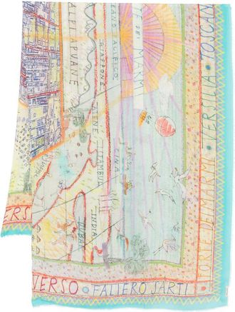 Faliero Sarti Womens Forte Dei Marmi Silk Blend Stole