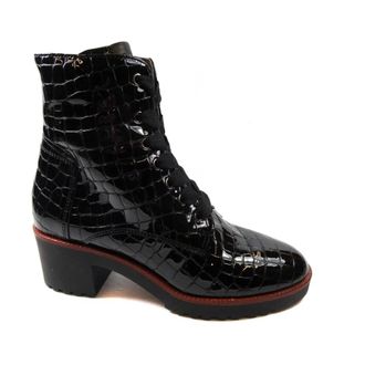 DL Sport 6796.09 Veterschoenen - Dames - Schoenen - Zwart - Maat: 39 EU Leer