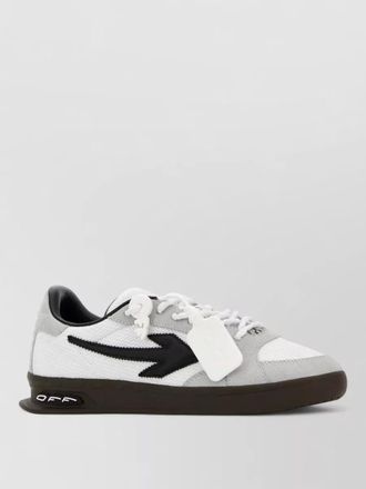 Off-white m end of play fabric suede sneakers