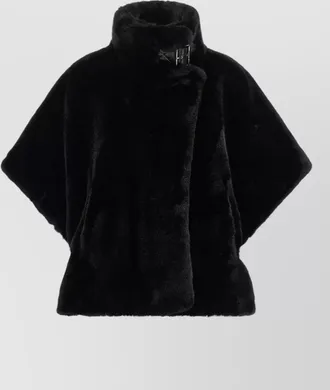 Pinko faux fur high neck cape